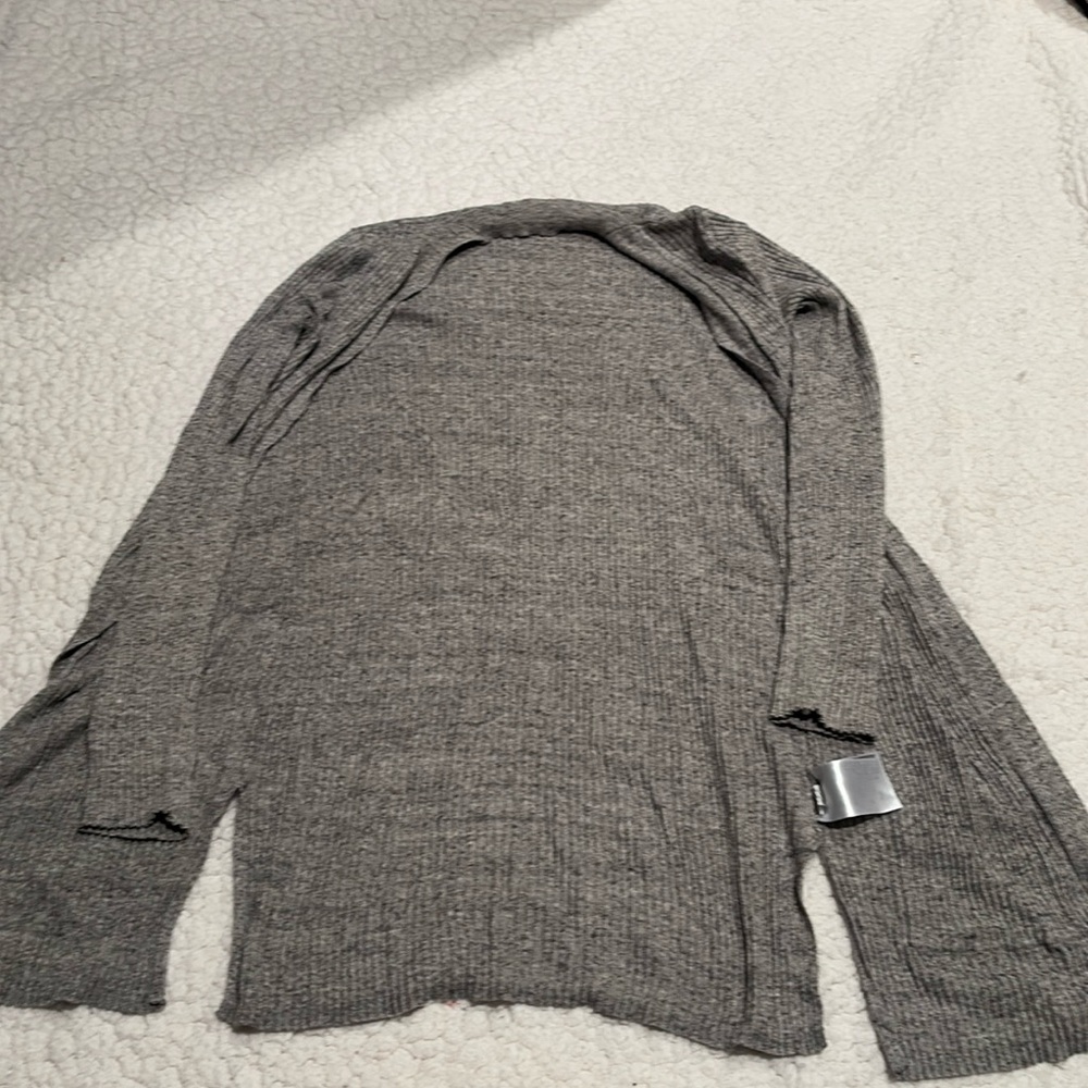 Grey cardigan